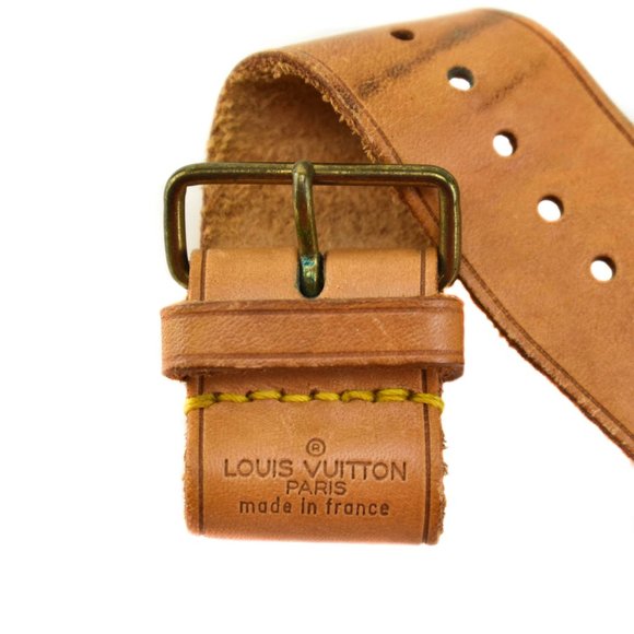 LOUIS VUITTON: Tan Luggage Tag & Keepall (rt) - Picture 4 of 5